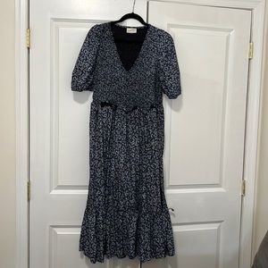 Blue midi dress